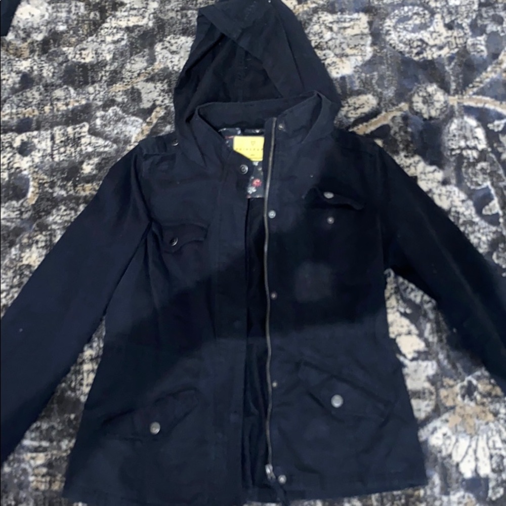 Black cargo jacket